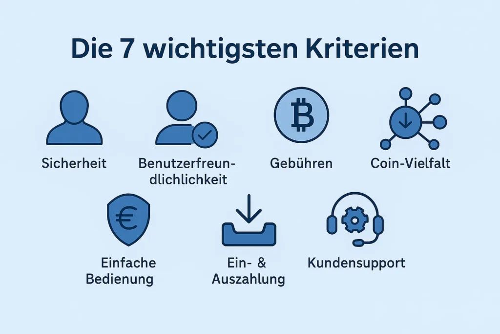 Die besten Krypto-Börsen 2025 im Vergleich: Welche Plattform passt zu dir? Die 7 wichtigsten Kriterien für den Krypto-Börsen-Vergleich