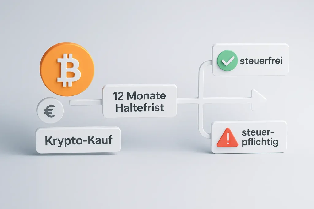Krypto Steuern in Deutschland 2025: Was du wissen musst Zeitleiste zur Haltefrist bei Kryptowährungen in Deutschland: Wann sind Gewinne steuerfrei oder steuerpflichtig laut §23 EStG?