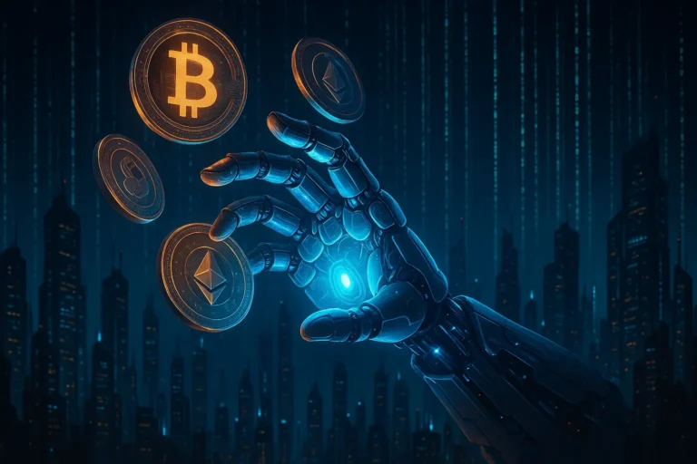 Die besten 5 Krypto Trading Bots 2025 – Der große Vergleich für Einsteiger besten 5 Krypto Trading Bots 2025 – visuelles Symbol für Automatisierung