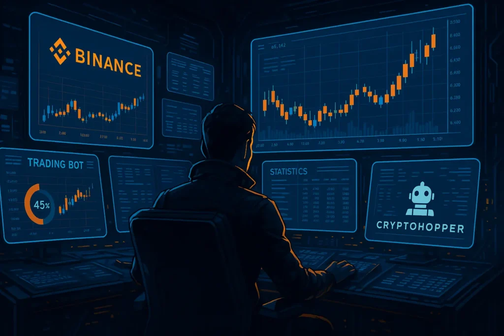 Krypto Bot einrichten – Bot-Performance im Cryptohopper mit Binance überwachen und optimieren