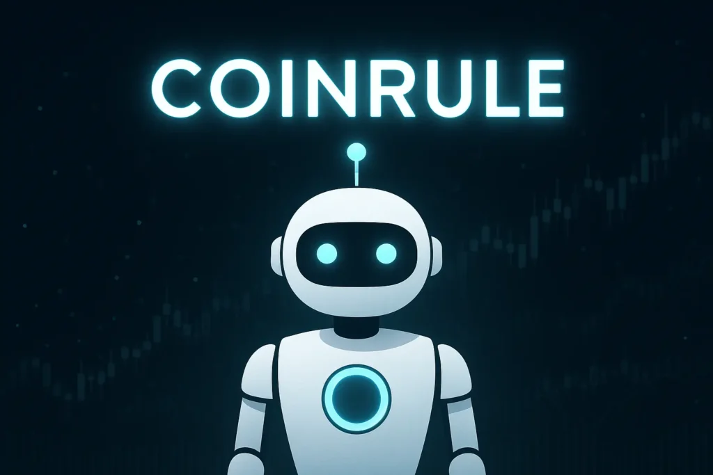 Die besten 5 Krypto Trading Bots 2025 – Der große Vergleich für Einsteiger coinrule trading bot 2025 – minimalistische markenvisualisierung