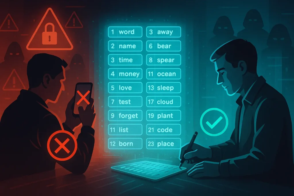 Ledger Wallet Sicherheit  Ledger Wallet Seed Phrase sichern 2025 – häufige Fehler vermeiden im Hardware Wallet Test