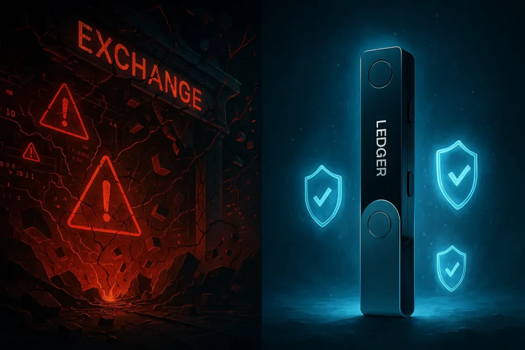 Ledger Wallet Test 2025 – Schutz vor Krypto-Börsen Risiken wie Hacks und Insolvenzen