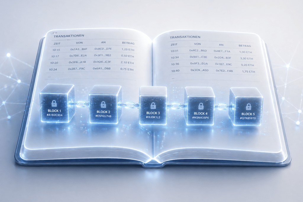 ethereum blockchain einfach erklärt digitales kassenbuch transaktionen für anfänger verständlich erklärt