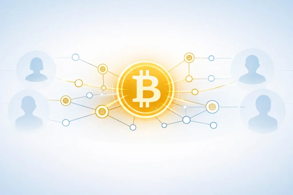 Ist Bitcoin anonym oder sicher? Visuelle Darstellung von Transparenz und pseudonymer Nutzung