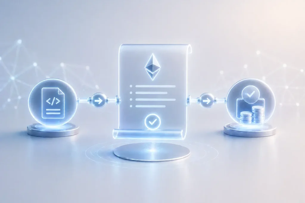 ethereum smart contract einfach erklärt automatische ausführung blockchain für anfänger verständlich erklärt