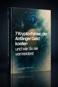 3D Buchcover mit Spiegelung für das kostenlose eBook „7 Krypto-Fehler, die Anfänger Geld kosten und wie du sie vermeidest“