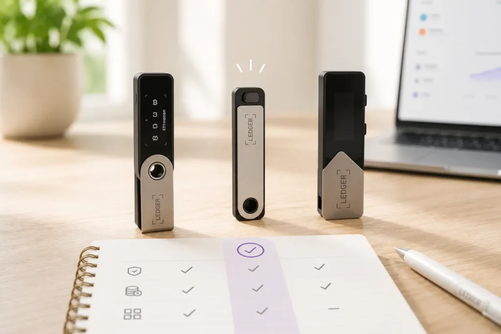 Ledger Wallet Erfahrungen 2026: Nano S Plus im Praxistest und Modelle im Vergleich Ledger Wallet Vergleich im Praxistest – mehrere Hardware Wallets im Überblick für Ledger Wallet Erfahrungen 2026